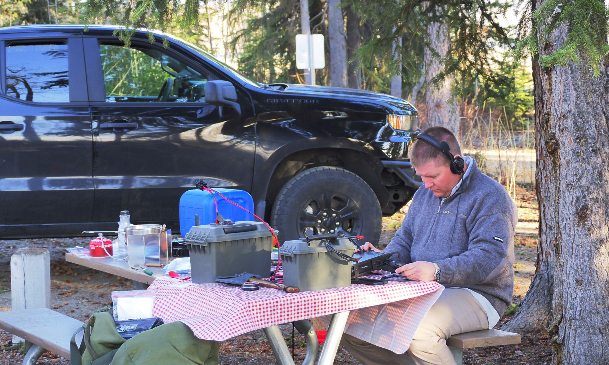 Operating for Parks on the Air at Tok River State Recreation Site, in Alaska