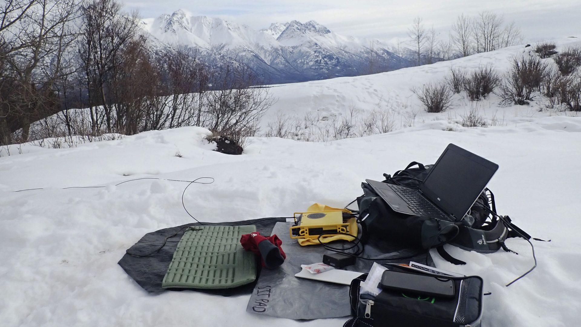 SOTA amateur radio in the snow